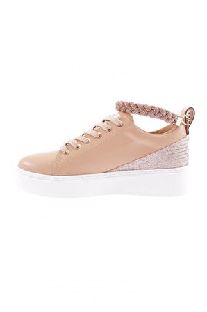 Dgn Es851-23Y Kadın Kalin Taban Halhal Detayli Silver Taşli Sneakers Ayakkabi
