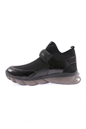 Dgn 104-23Y Kadın Strech Detayli Silver Taş Bantli Sneakers Ayakkabi
