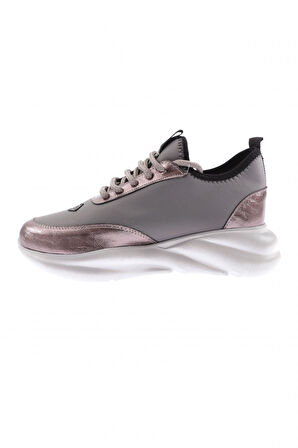 Dgn 211-23Y Kadin Kalin Taban Bağcikli Sneakers Ayakkabi