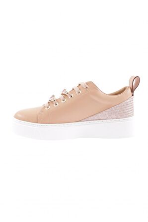 Dgn Es863-23Y Kadın Kalin Renkli Kristal Taşli Sneakers Ayakkabi