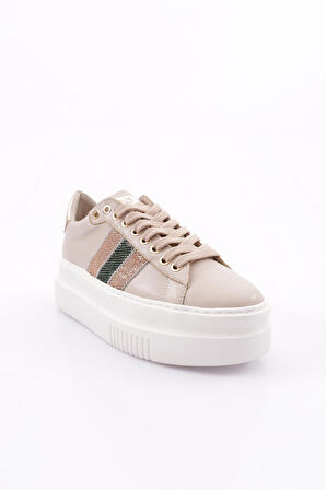 Dgn Es865 Kadın Kalin Silver Taşli Sneakers Ayakkabi