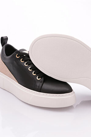 Dgn Es851 Kadın Kalin Taban Halhal Detayli Silver Taşli Sneakers Ayakkabi