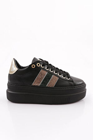 Dgn Es865 Kadin Kalin Silver Taşli Sneakers Ayakkabi