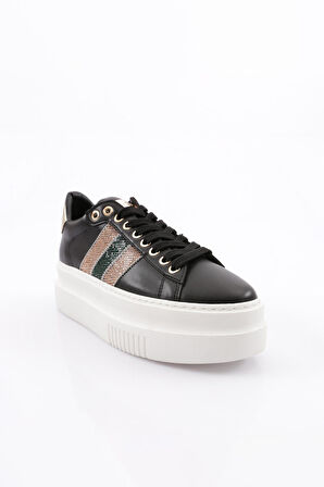 Dgn Es865 Kadın Kalin Silver Taşli Sneakers Ayakkabi