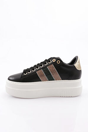 Dgn Es865 Kadın Kalin Silver Taşli Sneakers Ayakkabi
