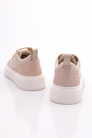 Dgn Es863 Kadin Kalin Renkli Kristal Taşli Sneakers Ayakkabi