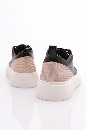 Dgn Es863 Kadın Kalin Renkli Kristal Taşli Sneakers Ayakkabi