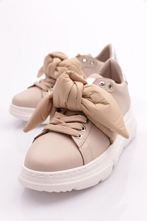 Dgn Es853 Kadin Kalin Taban Fiyonklu Sneakers Ayakkabi