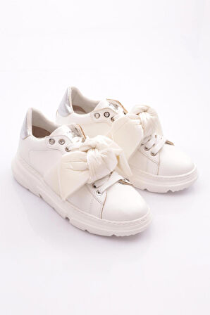 Dgn Es853 Kadın Kalin Taban Fiyonklu Sneakers Ayakkabi