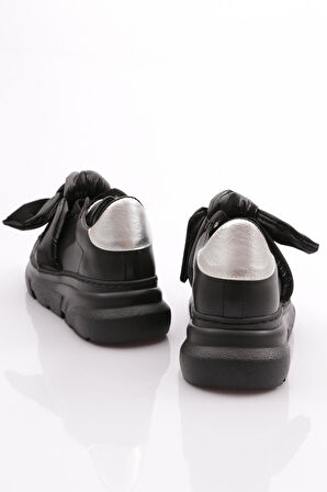 Dgn Es853 Kadin Kalin Taban Fiyonklu Sneakers Ayakkabi