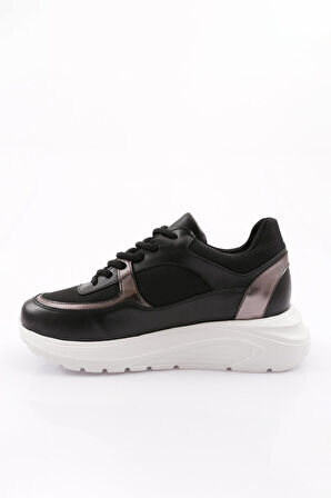 Dgn Es868 Kadın Kalin Taban File Detayli Sneakers Ayakkabi