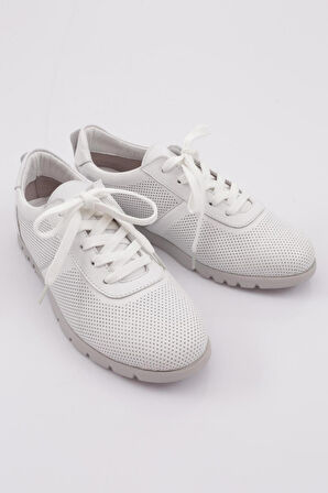 Dgn 2256 Kadın Lazerli Bağcikli Sneakers Ayakkabi
