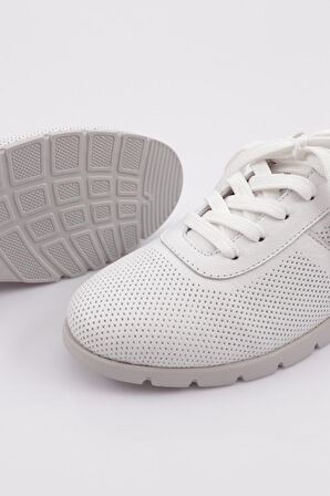 Dgn 2256 Kadın Lazerli Bağcikli Sneakers Ayakkabi