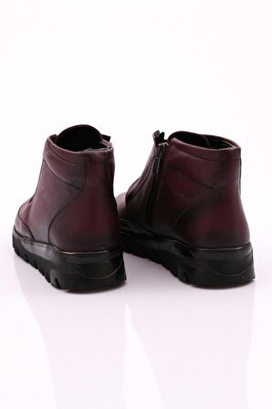 Dgn 2006 Kadın Lastik Detayli Fermuarli Bot