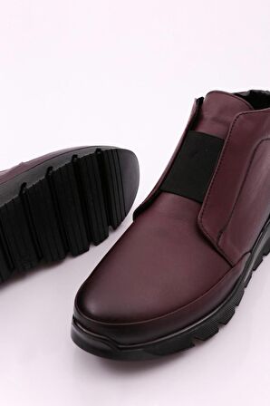 Dgn 2006 Kadın Lastik Detayli Fermuarli Bot