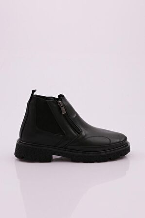 Dgn 20300 Kadın Lastik Detayli Fermuarli Bot