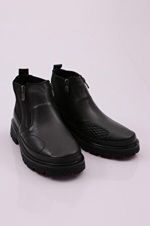 Dgn 20300 Kadın Lastik Detayli Fermuarli Bot