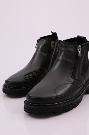 Dgn 20300 Kadın Lastik Detayli Fermuarli Bot