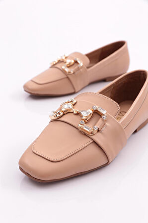 Dgn 5004-23Y Kadin Kristal Tokali Loafer