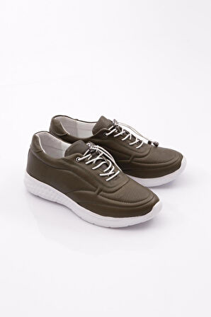 Dgn 2024  Kadin Bağcikli Lazer Comfort Ayakkabi