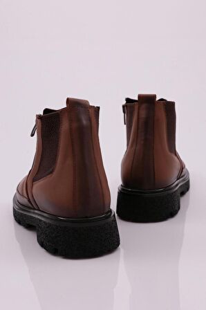 Dgn 20300 Kadın Lastik Detayli Fermuarli Bot