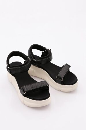 Dgn 4945 Kadın Kalin Topuklu Sandalet