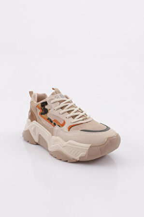 Dgn 65100-22Y Kadin Bağcikli Kalin Taban Sneakers Ayakkabi