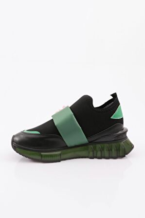 Dgn 240 Kadın Çiçek Detayli Sneakers