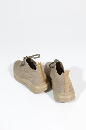 Dgn 745 Kadin Bağcikli Örgülü Sneaker Ayakkabi