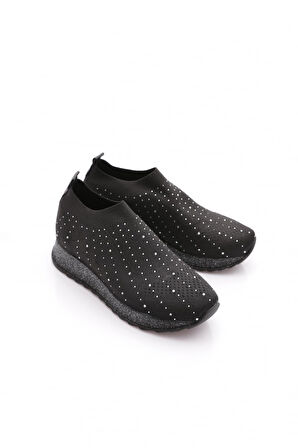 Dgn 717 Kadin Taş İşleme Comfort Sneaker Ayakkabi