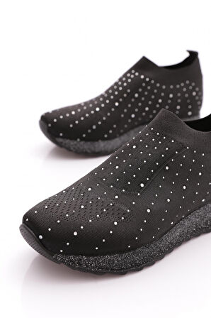 Dgn 717 Kadin Taş İşleme Comfort Sneaker Ayakkabi