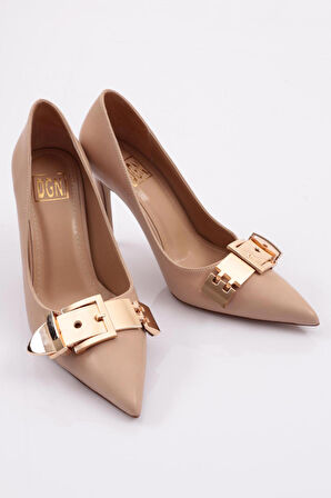 Dgn 5084 Kadın Tokali Topuklu Ayakkabi