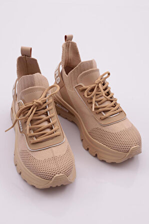 Dgn 071 Kadın Arkasi Yazi Lastikli Sneaker