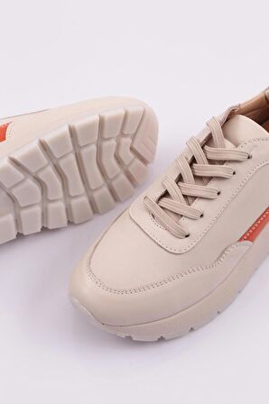 Dgn 461 Kadın Kalin Taban Sneakers Ayakkabi