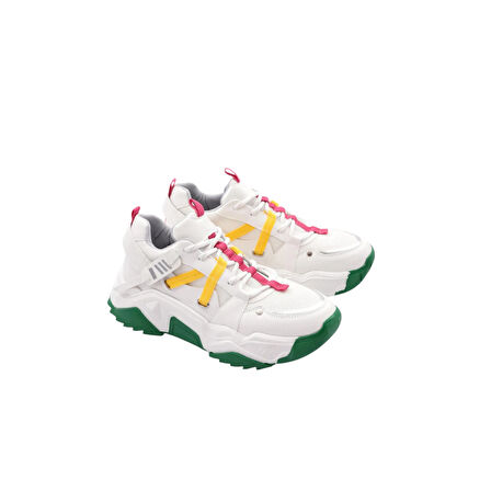 Kadın Bağcıklı Sneaker Ayakkabı 