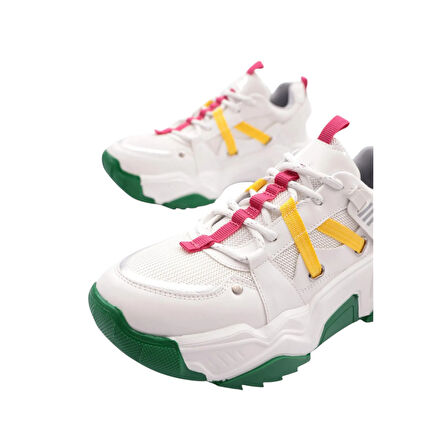 Kadın Bağcıklı Sneaker Ayakkabı 