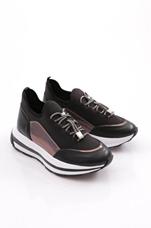 Dgn 2024 Kadın Kalin Taban Taş Bağcikli Spor Ayakkabi