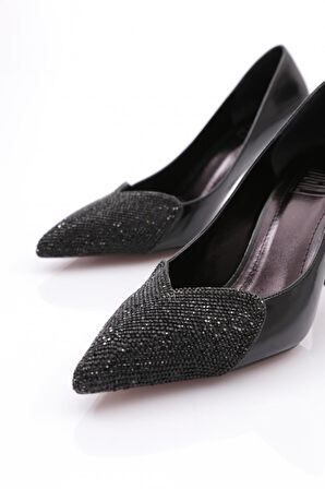 Dgn 7051 Kadin Önü Taşli Topuklu Ayakkabi