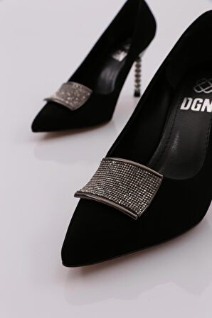 Dgn 917 Kadin Kare Tokali Topuklu Ayakkabi