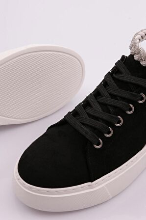Dgn Es851 Kadın Kalin Taban Halhal Detayli Silver Taşli Sneakers Ayakkabi