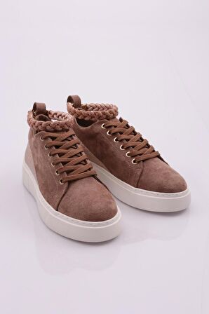 Dgn Es851 Kadın Kalin Taban Halhal Detayli Silver Taşli Sneakers Ayakkabi