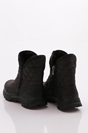 Dgn 1052-1 Kadın Kürklü Fermuarli Bot