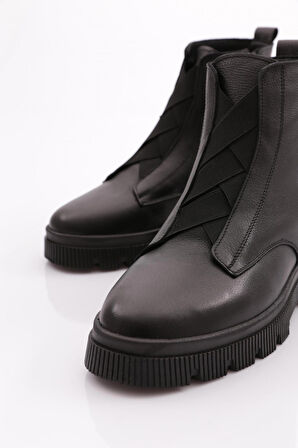 Dgn 3752  Kadın Lastik Detayli Bilek Bot