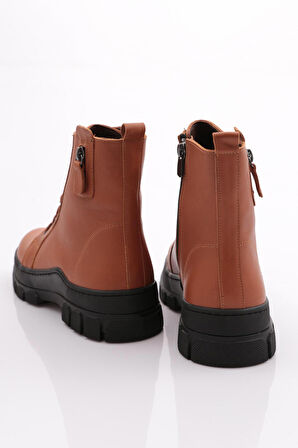 Dgn 057001 Kadın Fermuar Detayli Bağcikli Bot