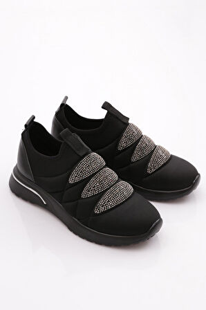 Dgn 222 Kadin Kalin Taban Baklava Desenli Sneaker Ayakkabi