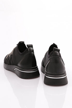 Dgn 222 Kadin Kalin Taban Baklava Desenli Sneaker Ayakkabi