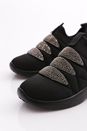 Dgn 222 Kadin Kalin Taban Baklava Desenli Sneaker Ayakkabi