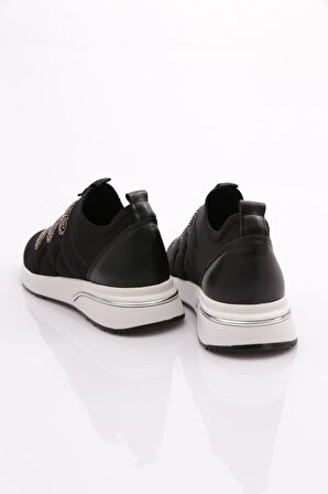 Dgn 222 Kadin Kalin Taban Baklava Desenli Sneaker Ayakkabi