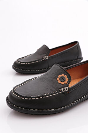 Dgn E220  Kadın Çiçek Desenli Babet