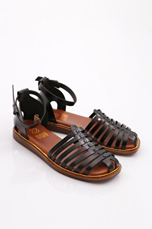 Dgn 301 Kadin Bilekten Kemer Bağlamali Arkasi Kapali Sandalet